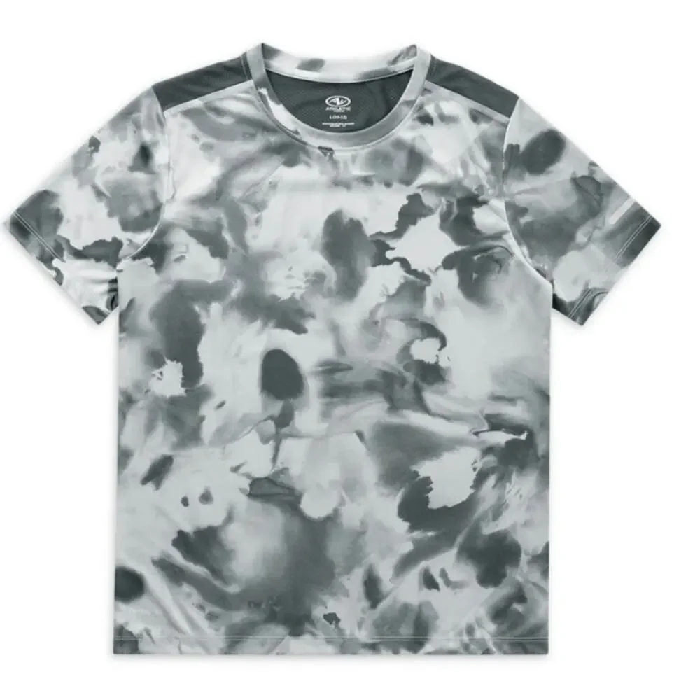 Athletic Works Camo Short Sleeve Athletic Shirt - Boys L